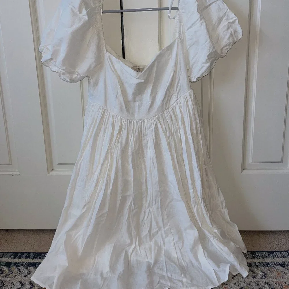 White Mini Dress - Picture 1 of 3